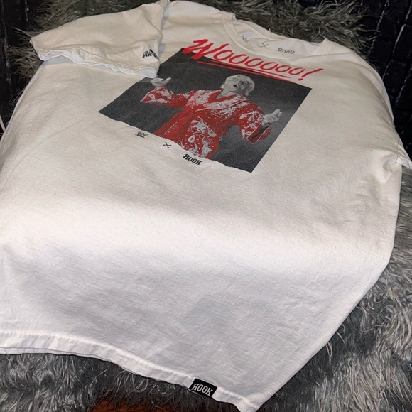 LIMITED EDITION WWE x ROOK Ric Flair T-Shirt Woooooo! Sz L HTF Retro Collectible - Picture 12 of 14